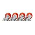 Set 2 x 4 Roti Pivotante, Rola de Cauciuc, 1.25 Inch, Z-tools