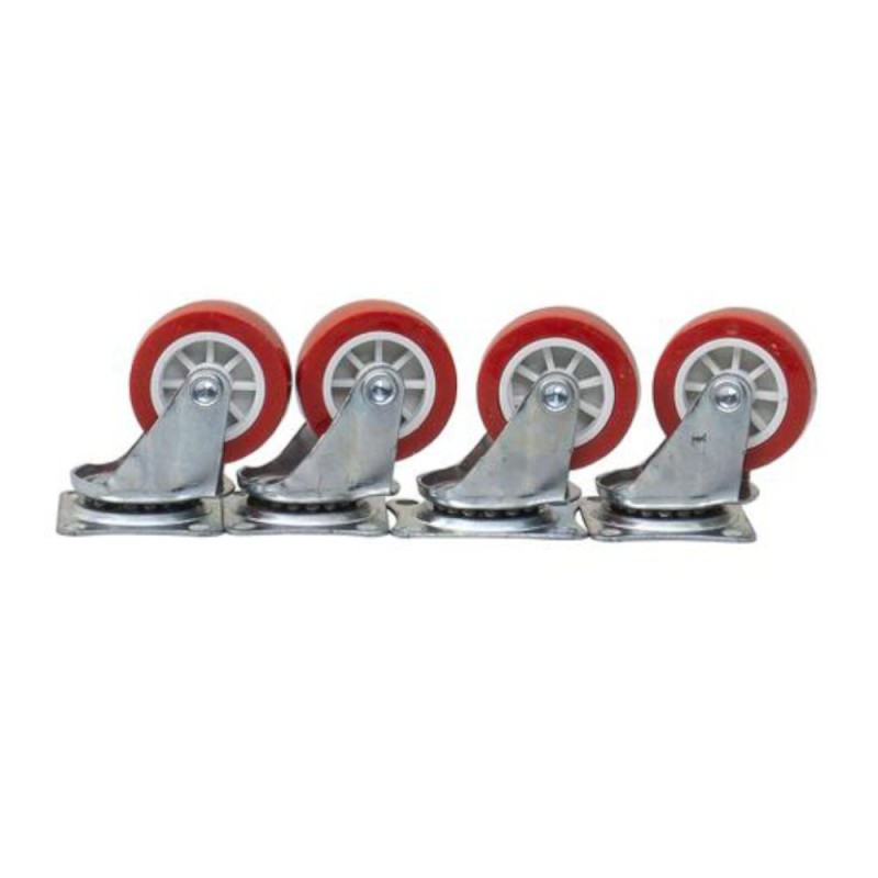 Set 2 x 4 Roti Pivotante, Rola de Cauciuc, 1.5 Inch, Z-tools
