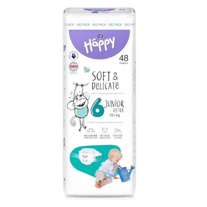 Set 2 x 48 Scutece Bella Baby Happy Nr. 6 Junior Extra