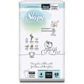 Set 2 x 48 Scutece pentru Bebelusi Sleepy Bio Natural Double- Nr 4 Maxi, 7-14 kg
