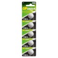 Set 2 x 5 Baterii Tip Buton Litiu GP, 3 V, 20 x 1.6 mm