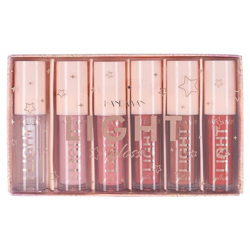 Set 2 x 5 Rujuri Lichide + 1 Lip Plumper Handaiyan Light Gloss