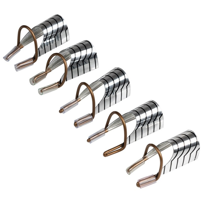 Set 2 x 5 Sabloane Unghii Refolosibile SensoPRO Milano, Silver