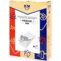 Set 2 x 5 Sac Aspirator Karcher 2501, Hartie, Saci, K&M