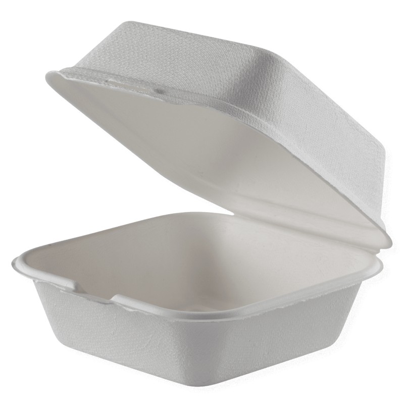 Set 2 x 50 Caserole Biodegradabile, Compostabile Scoica, Albe 15x15 cm
