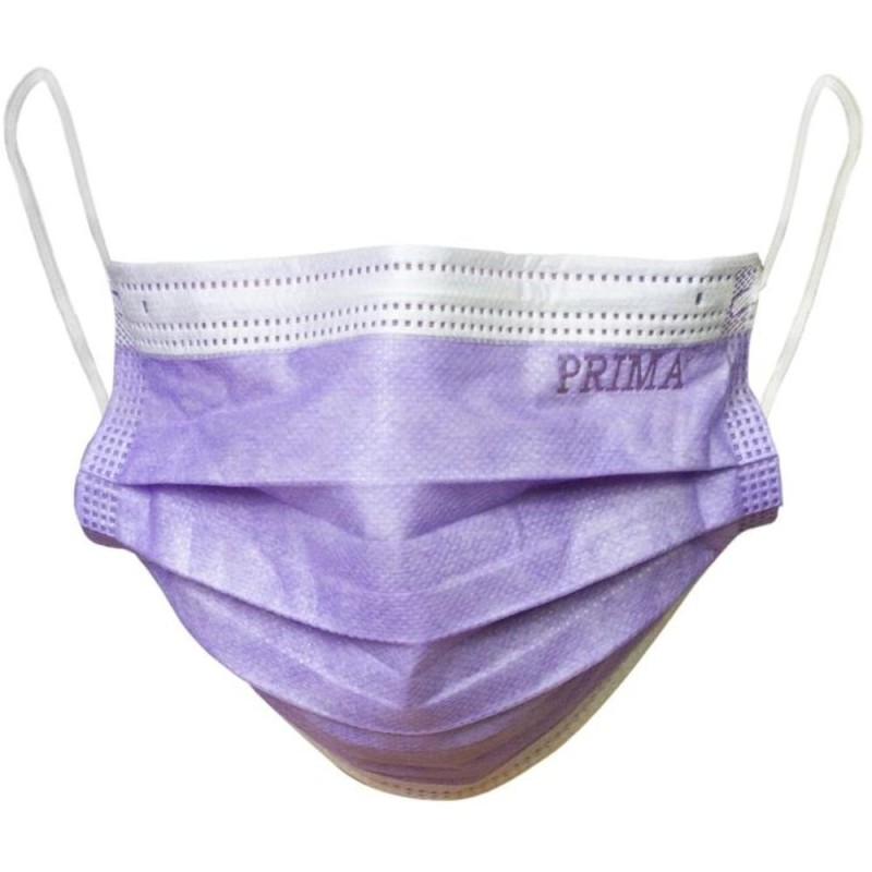 Set 2 x 50 Masti Chirurgicale Medicale, Prima, cu Elastic, Lila