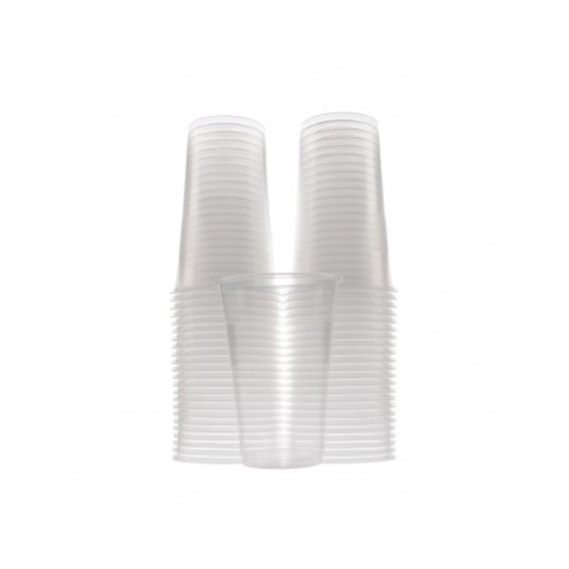 Set 2 x 50 Pahare din Plastic Transparent Oti, 400 ml