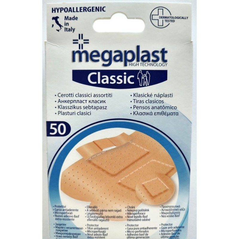 Set 2 x 50 Plasturi Clasici Asortati, Megaplast
