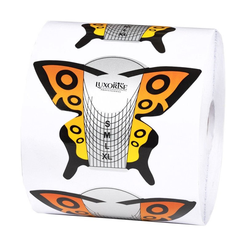 Set 2 x 500 Sabloane Constructie Unghii Fluture, Luxorise