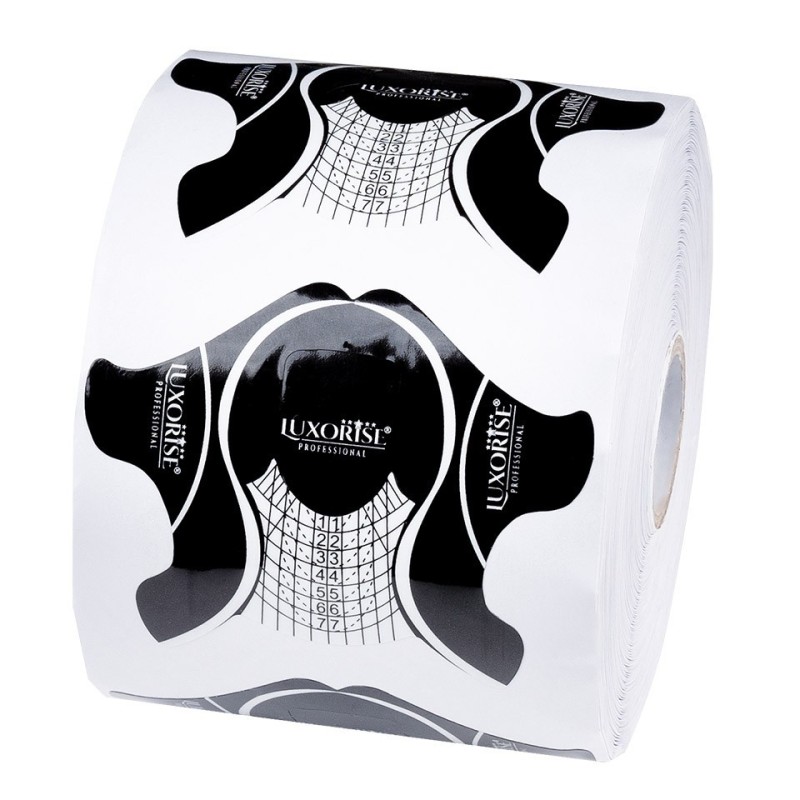 Set 2 x 500 Sabloane Unghii Gel Plastifiate Luxorise Black