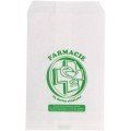 Set 2 x 5000 Pungi Farmacie Plic, Albe, Model Cruce, 7 x 12 cm