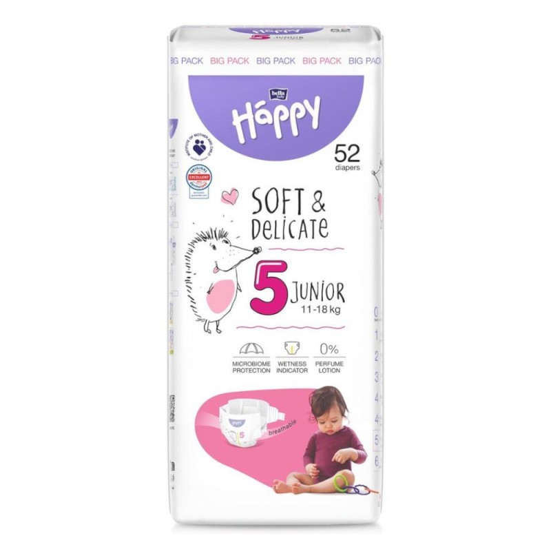 Set 2 x 52 Scutece Bella Baby Happy Nr. 5 Junior