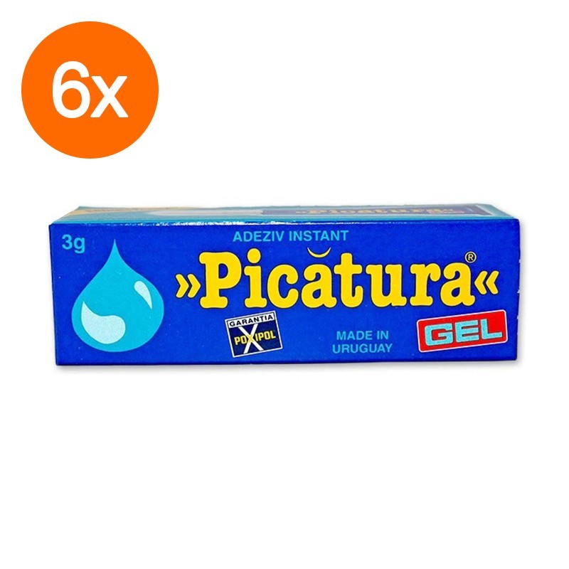 Set 2 x 6 Adeziv Instant Picatura Gel, 3 g