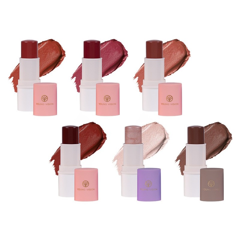 Set 2 x 6 Blush, Iluminator si Contur Stick Stunning Look, Young Vision