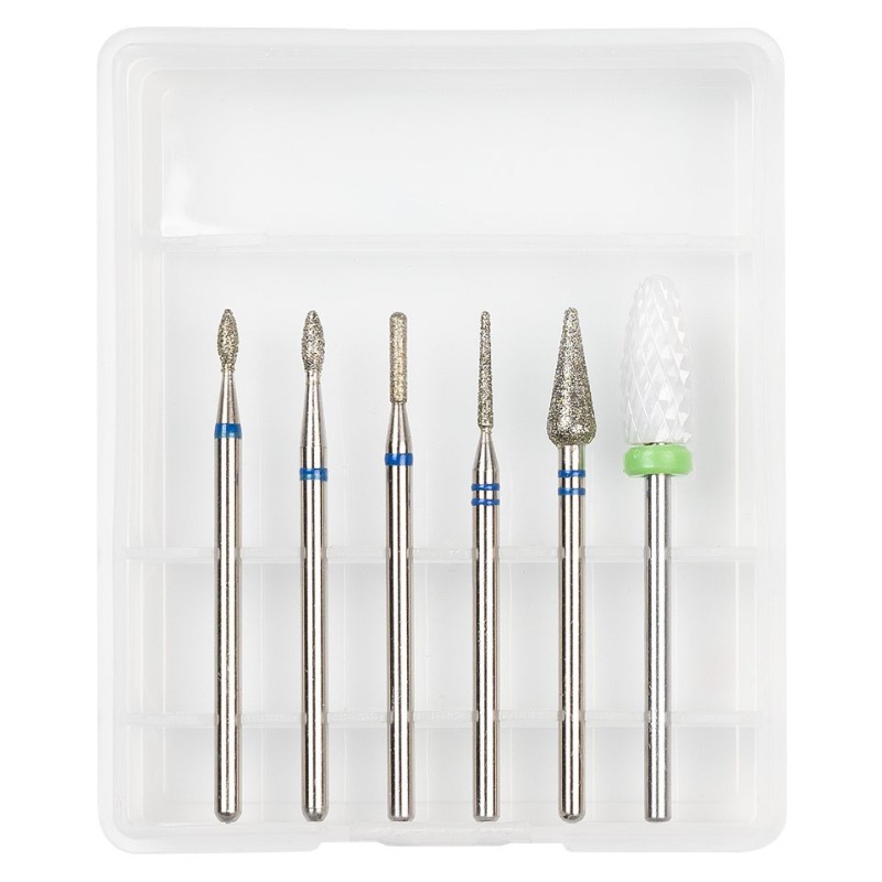 Set 2 x 6 Capete Freza Unghii Luxorise 01