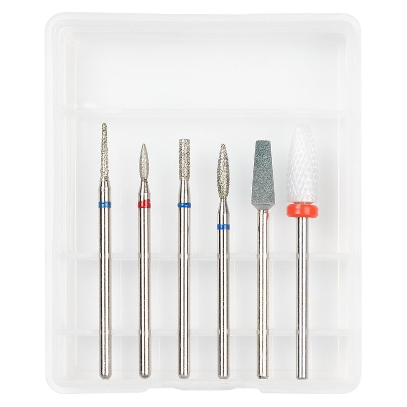 Set 2 x 6 Capete Freza Unghii Luxorise 03