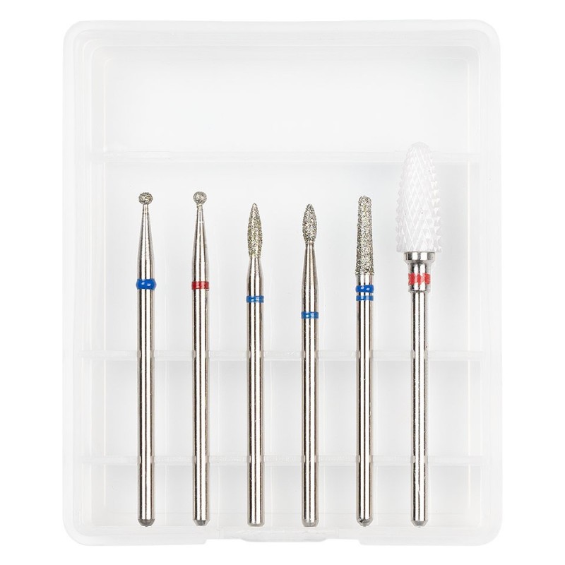 Set 2 x 6 Capete Freza Unghii Luxorise 05