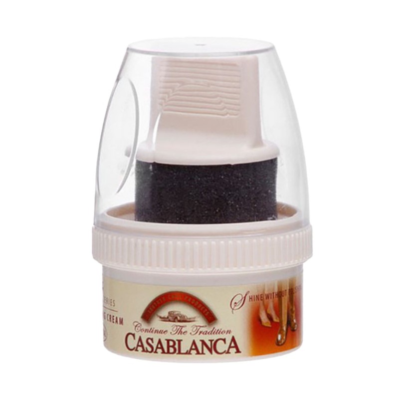 Set 2 x 6 Crema pentru Pantofi cu Burete, Neutru, 50 ml, Casablanca