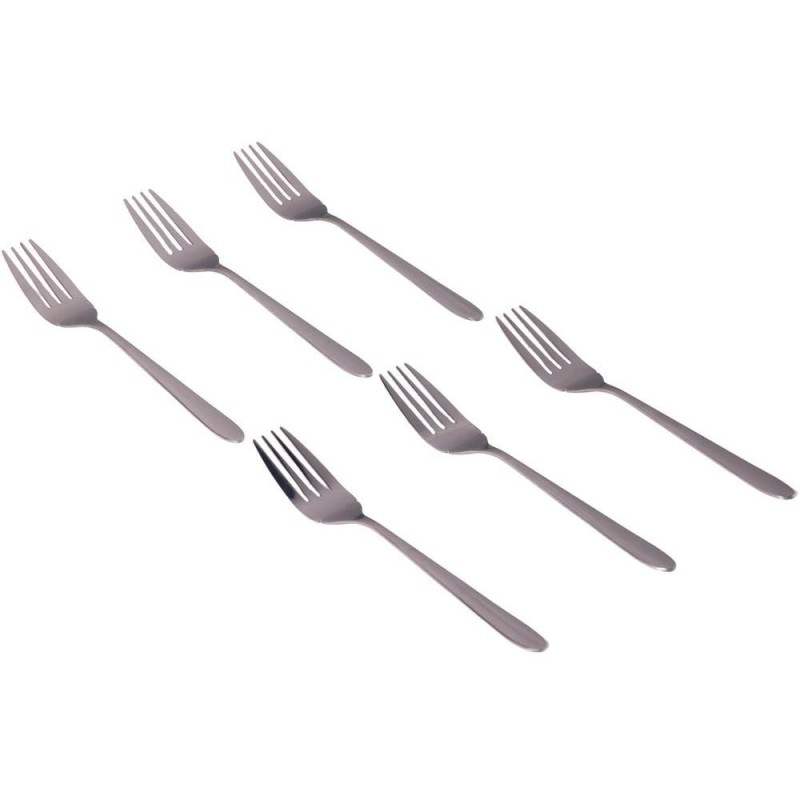 Set 2 x 6 Furculite pentru Peste, din Inox, Argintii, Grunberg