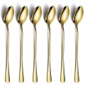 Set 2 x 6 Lingurite Cocktail din Inox, Berglander, Auriu