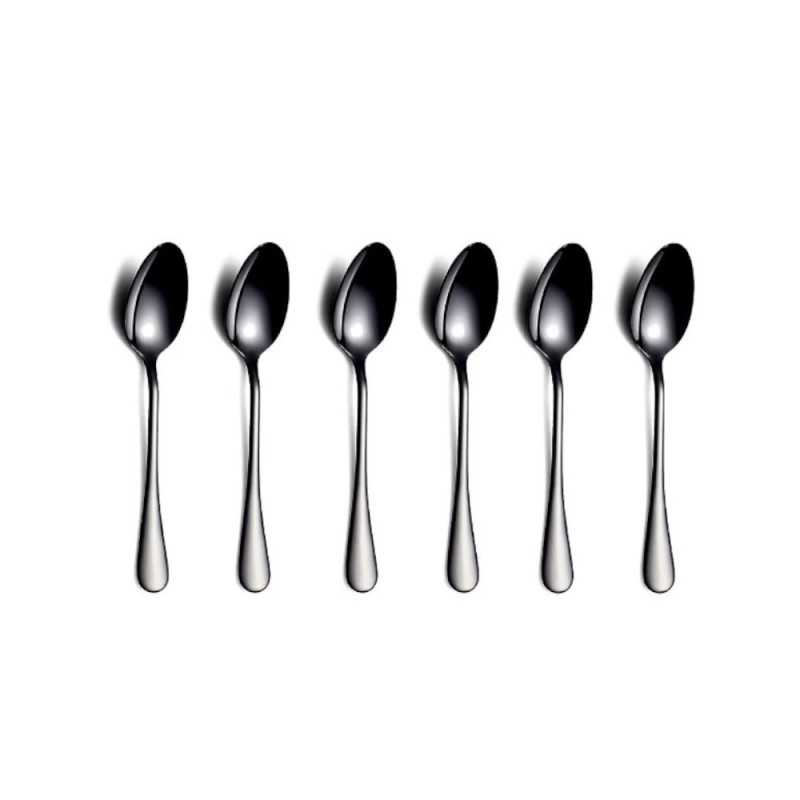 Set 2 x 6 Lingurite din Inox, Berglander, Negru