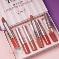 Set 2 x 6 Rujuri Mate & Lip Gloss Mat 2 In 1 Teayason Matte