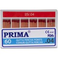 Set 2 x 60 Conuri Gutta Percha ISO 25, Rosu, Marimea 4, pentru Obturare Canale Radiculare