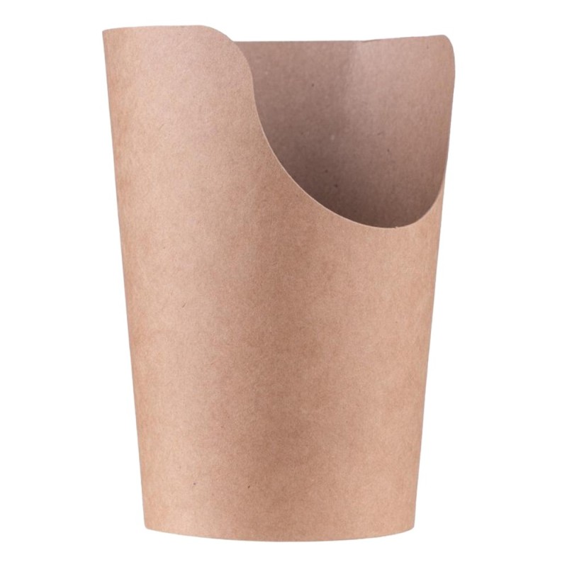 Set 2 x 65 Cutii din Carton PE pentru Cartofi, Kraft, 350 ml