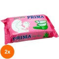 Set 2 x 72 Servetele Umede cu Aloe Vera, Prima