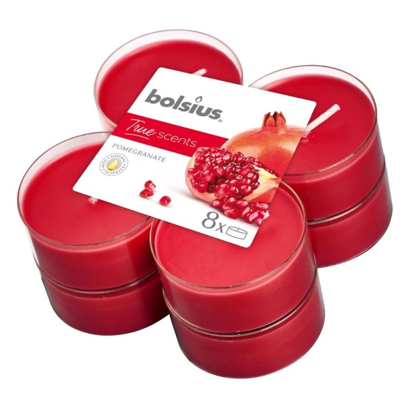 Set 2 x 8 Lumanari Pastila 8h, Bolsius - Rodie