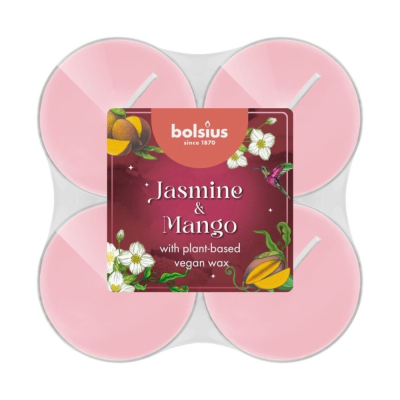 Set 2 x 8 Lumanari Pastila Bolsius, Iasomie si Mango