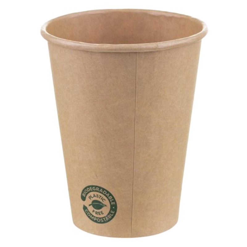 Set 2 x 80 Pahare din Carton, 360 ml, Biodegradabile, Kraft