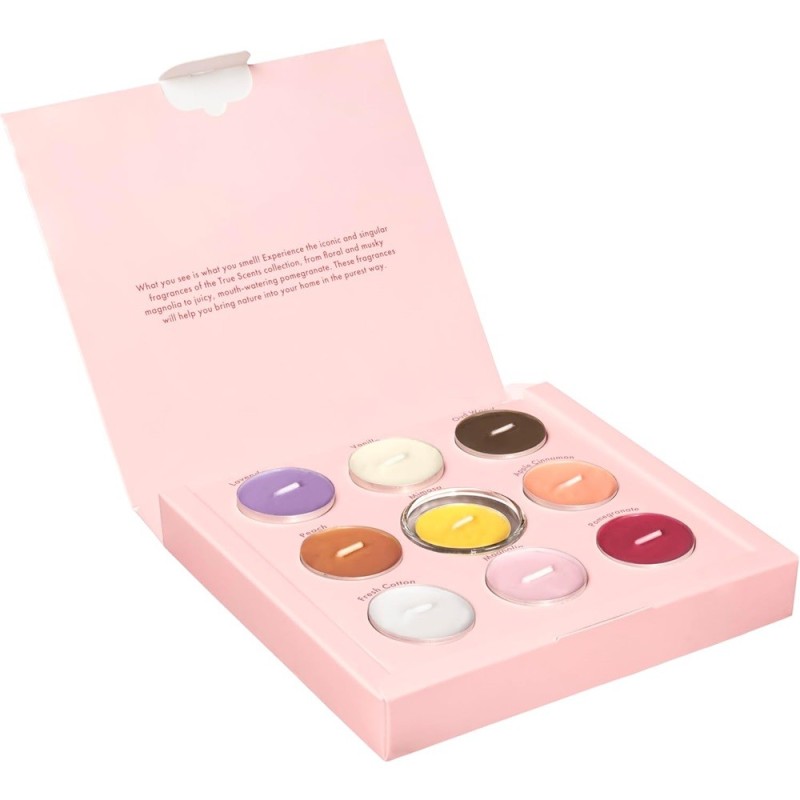 Set 2 x 9 Lumanari Pastila si 1 Suport Bolsius, Timp Ardere 4 Ore