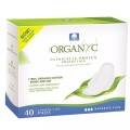 Set 2 x Absorbante din Bumbac Organic, pentru Flux Moderat, 4 Pachete x 10 Bucati, Organyc