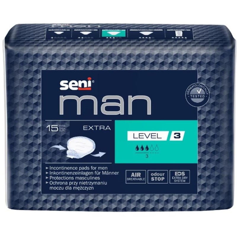 Set 2 x Absorbante Urologice Barbati Seni Man Extra, Level 3, 15 Bucati