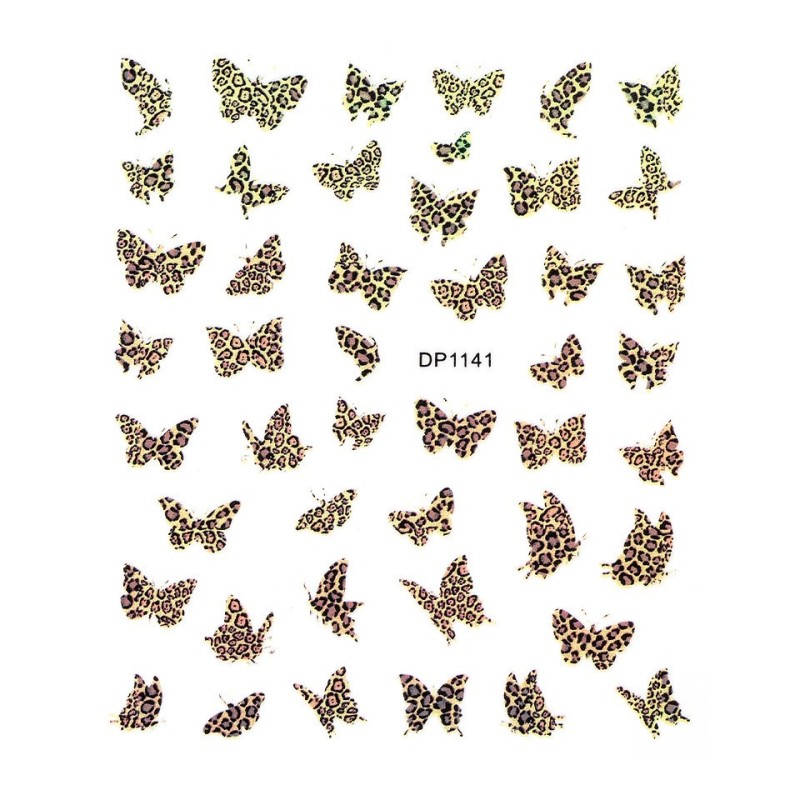 Set 2 x Abtibild Unghii SensoPRO Milano Butterfly Print, Model Dp1141