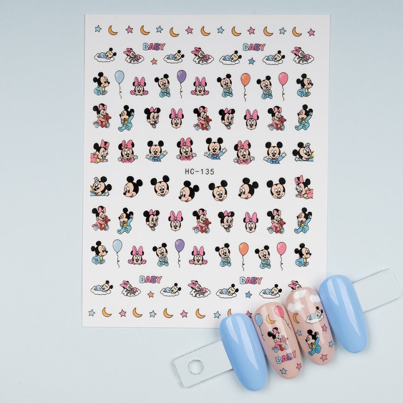 Set 2 x Abtibild Unghii SensoPRO Milano Cartoon Mania, Model Hc-135