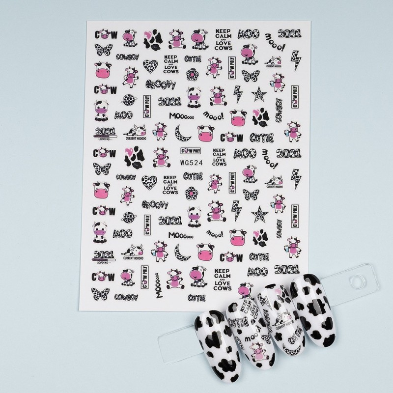 Set 2 x Abtibild Unghii SensoPRO Milano Cartoon Mood, Model Wg524