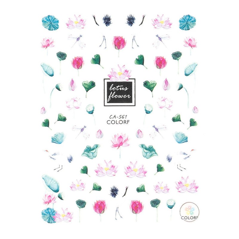 Set 2 x Abtibild Unghii SensoPRO Milano Flower Forever, Model Ca561