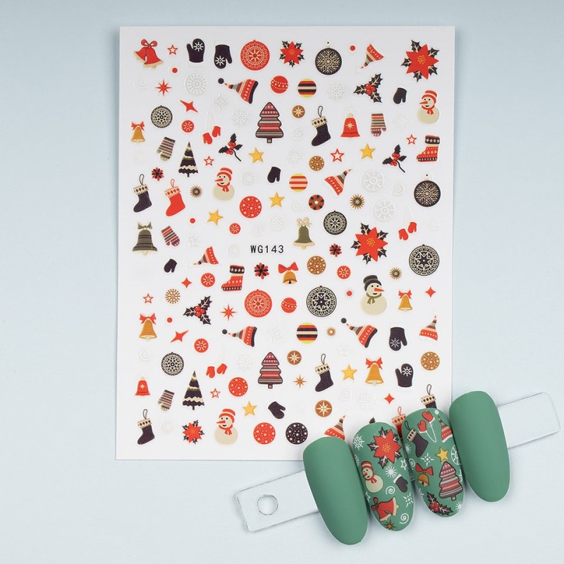 Set 2 x Abtibild Unghii SensoPRO Milano Winter Wear, Model Wg143