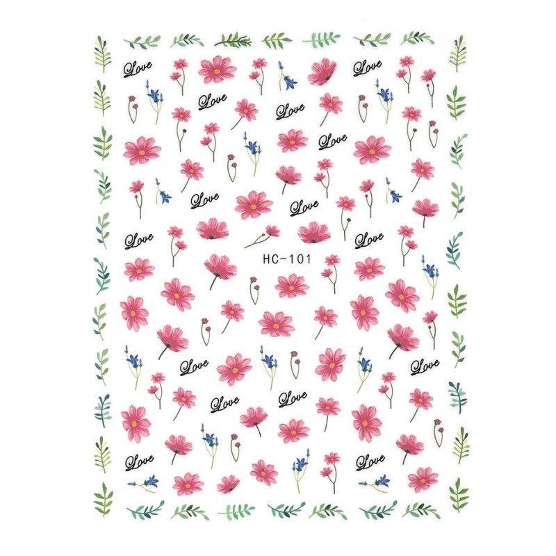 Set 2 x Abtibild Unghii SensoPRO Milano Zen Flower, Model Hc-101