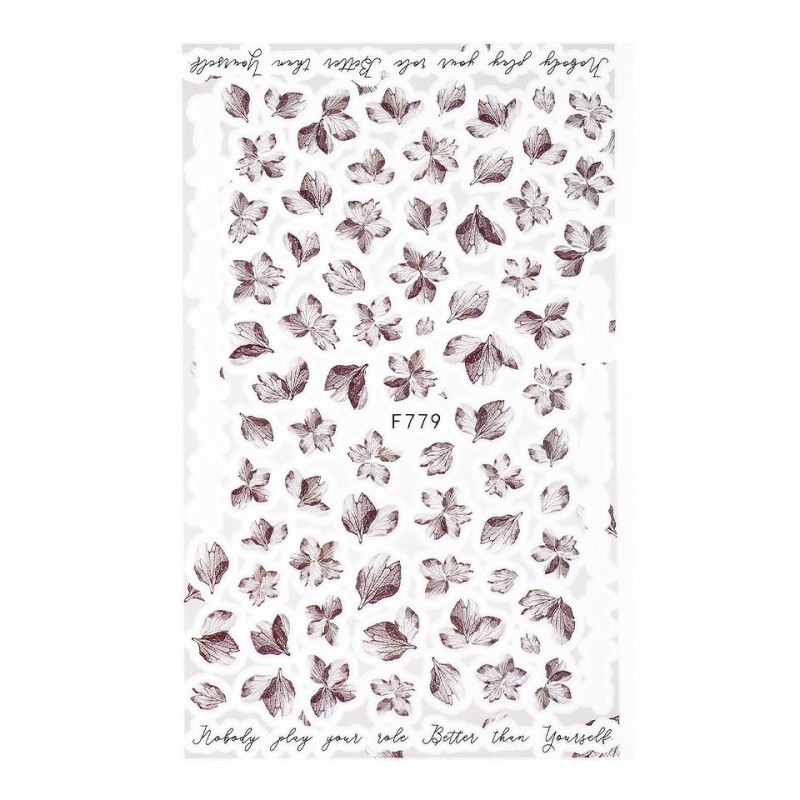 Set 2 x Abtibilduri Unghii SensoPRO Milano Flower Muse, Model F779