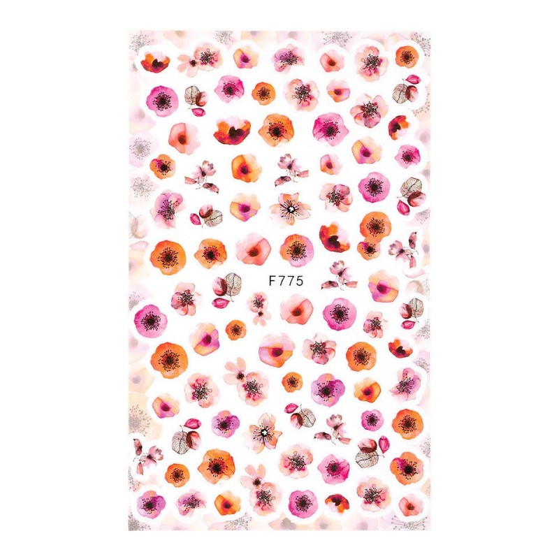 Set 2 x Abtibilduri Unghii SensoPRO Milano Flower Princess, Model F775