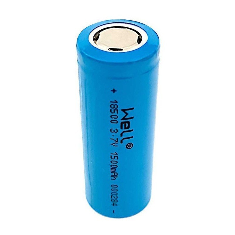 Set 2 x Acumulator Industrial Li-ion Terminal Plat 18500 Well, 3.7V, 1500 mAh