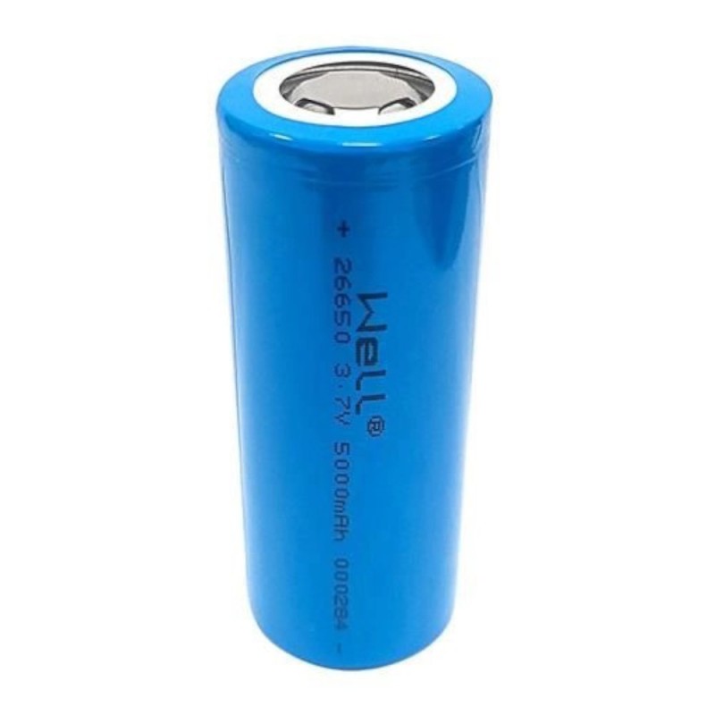 Set 2 x Acumulator Industrial Li-ion, Terminal Plat 26650 3.7V 5000mAh, Well