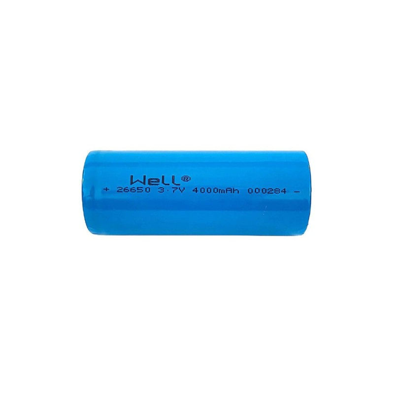 Set 2 x Acumulator Industrial Li-ion Terminal Plat 26650 Well, 3.7V, 4000 mAh