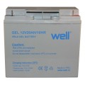 Set 2 x Acumulator Plumb Acid cu Gel 12V / 20Ah, Terminal L1, Well