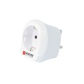 Set 2 x Adaptor Priza EU - UK, Skross, Alb