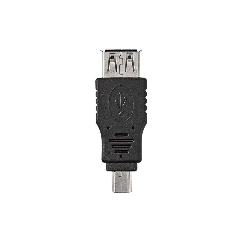 Set 2 x Adaptor USB 2.0 A Mama - Mini USB 5-Pin Tata, Negru, Nedis