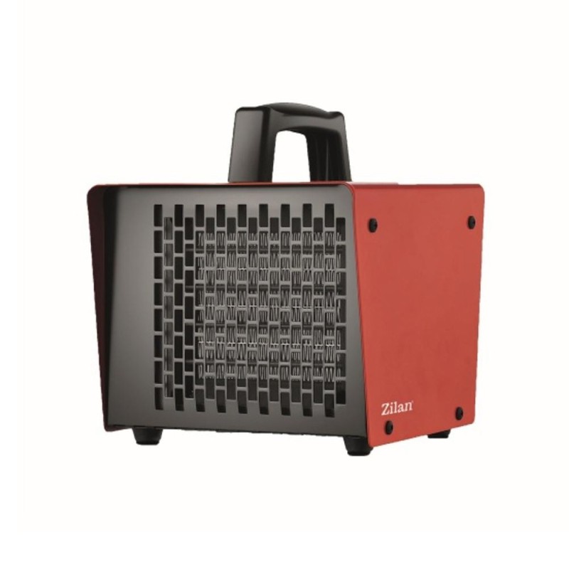 Set 2 x Aeroterma Incalzire Rapida, Termostat Reglabil, Rosie, Putere 2000W, Ceramica